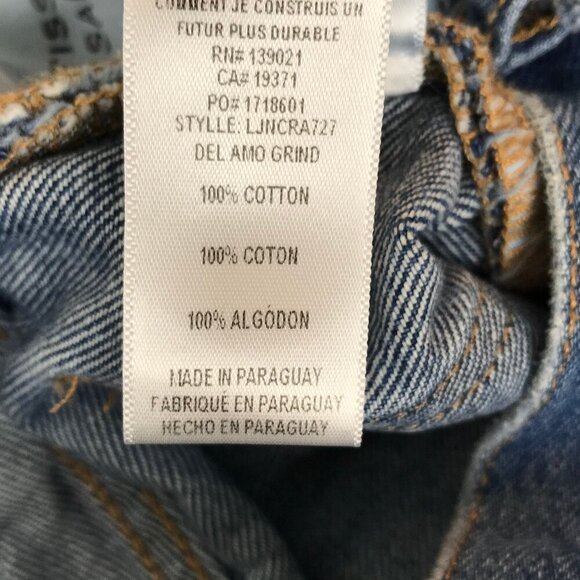 Frame Le Jane Crop High Rise  5 Pocket Zip Up Jeans Size 24 - Picture 10 of 10